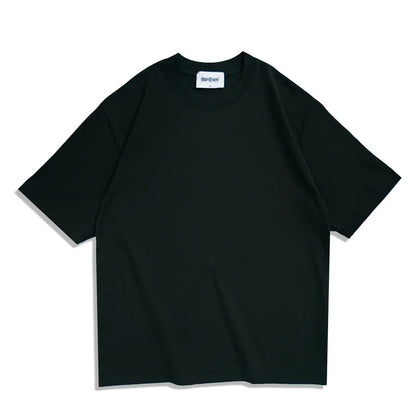 WAVLATII Oversized Summer T Shirts for Women Men Brown Casual Female Korean Streetwear Tees Unisex Basic Solid Young Cool Tops