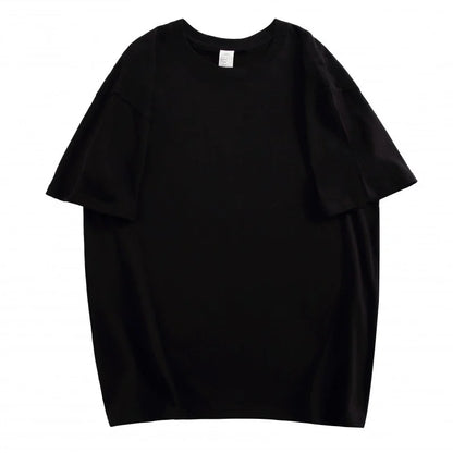 WAVLATII Oversized Summer T Shirts for Women Men Brown Casual Female Korean Streetwear Tees Unisex Basic Solid Young Cool Tops